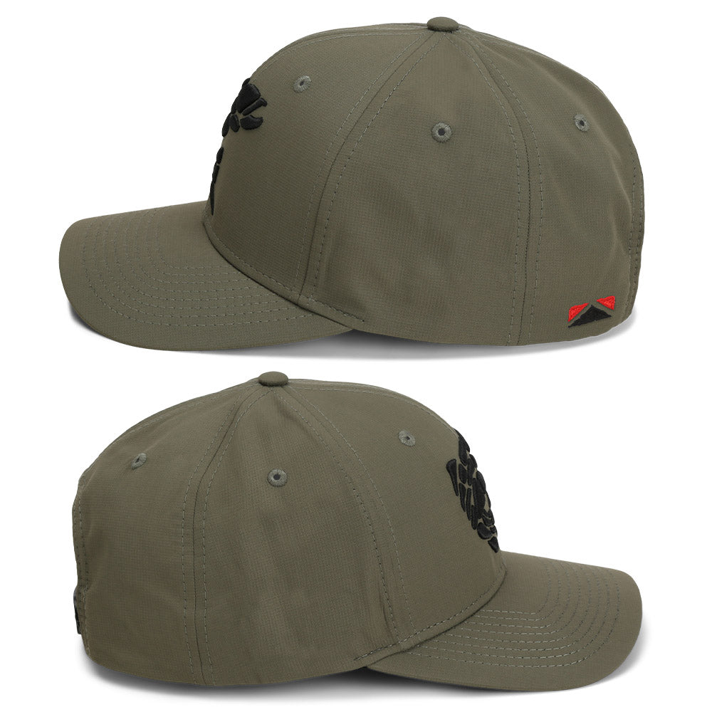Paramount Outdoors Rock Fish 3-D Puff Embroidery Performance RipStop Fishing Hat