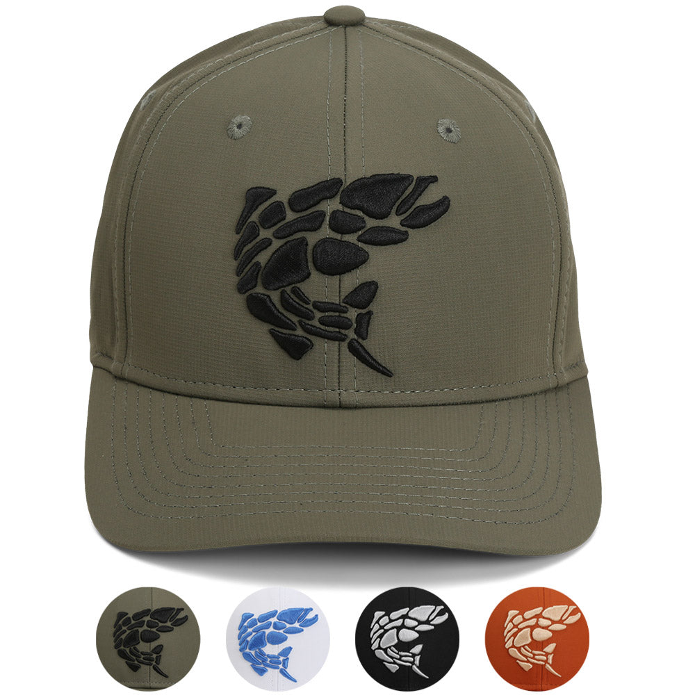 Paramount Outdoors Rock Fish 3-D Puff Embroidery Performance RipStop Fishing Hat