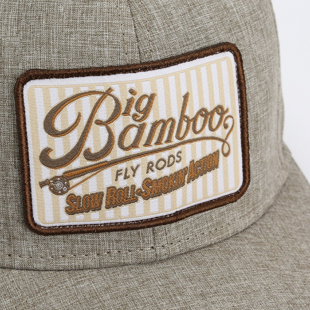 Paramount Outdoors Big Bamboo Fly Rod Heathered 6 - Panel Fly Fishing Patch Cap - Angler's Pro Tackle & Outdoors