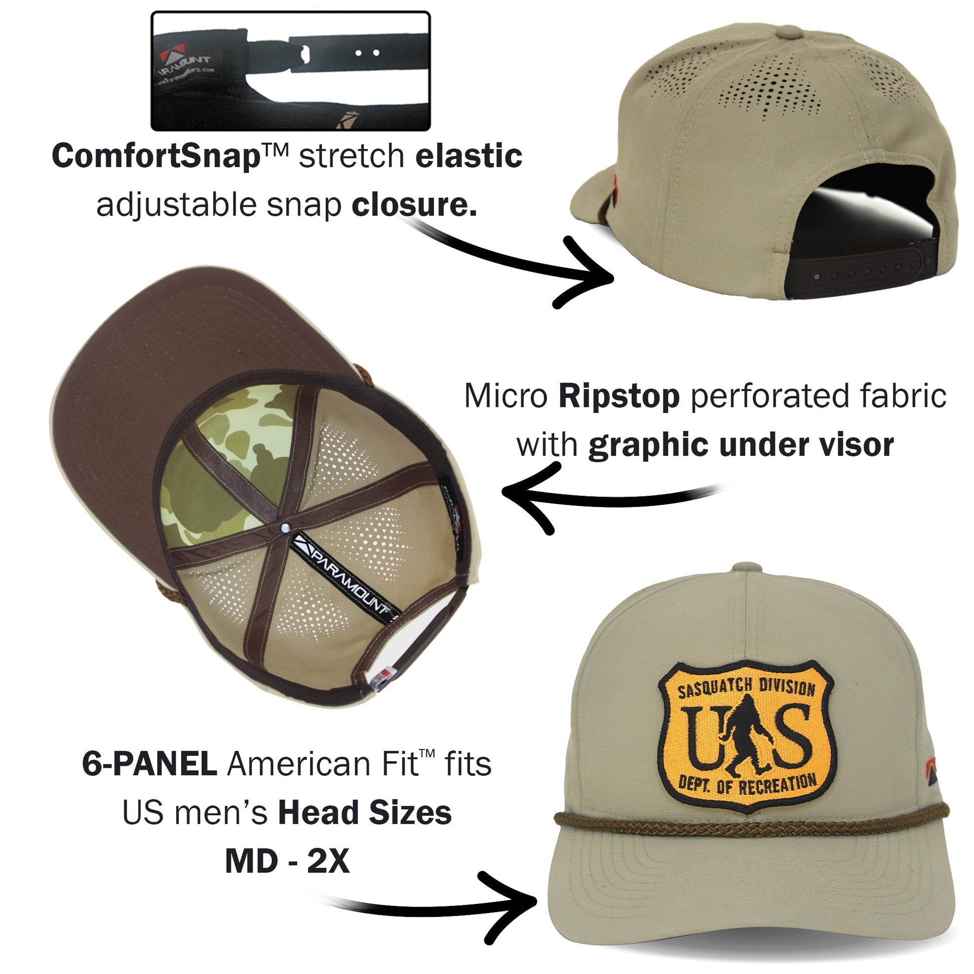 Paramount Outdoors Bigfoot Department of recreation forestry hat - Angler's Pro Tackle & Outdoors