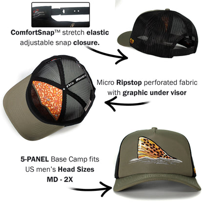 Paramount Outdoors Brown Trout Tail Mesh Back 5 - Panel - Angler's Pro Tackle & Outdoors