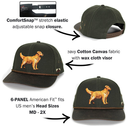 Paramount Outdoors Canvas Golden Retriever Hat with Wax Cloth Visor - Angler's Pro Tackle & Outdoors