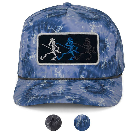 Paramount Outdoors Dancing Skeletons Fly Fishing Trucker Tie Dye Rope Cap - Angler's Pro Tackle & Outdoors