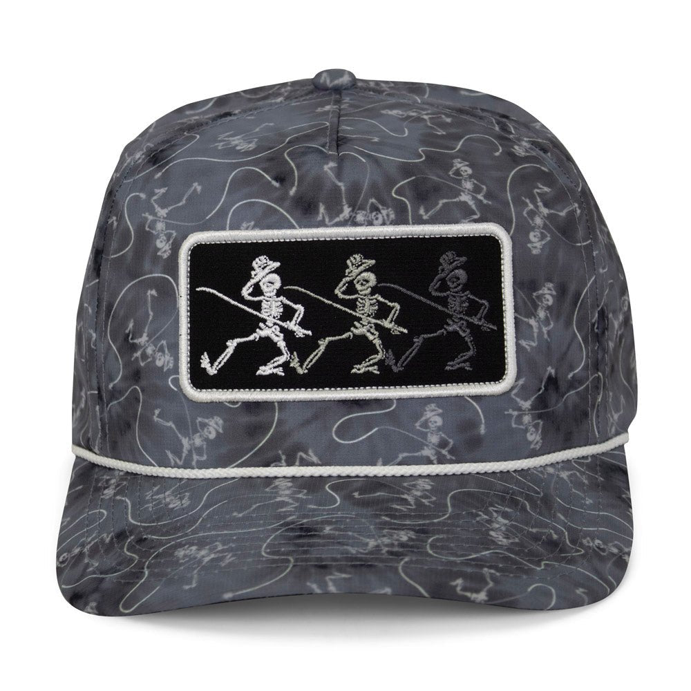 Paramount Outdoors Dancing Skeletons Fly Fishing Trucker Tie Dye Rope Cap - Angler's Pro Tackle & Outdoors