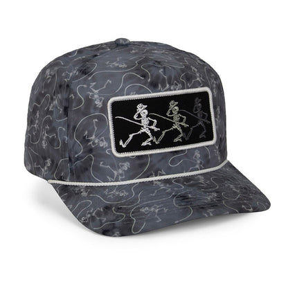 Paramount Outdoors Dancing Skeletons Fly Fishing Trucker Tie Dye Rope Cap - Angler's Pro Tackle & Outdoors