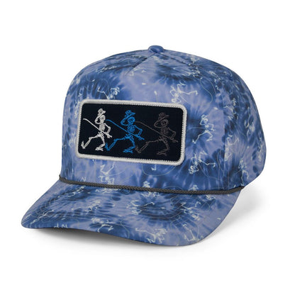 Paramount Outdoors Dancing Skeletons Fly Fishing Trucker Tie Dye Rope Cap - Angler's Pro Tackle & Outdoors