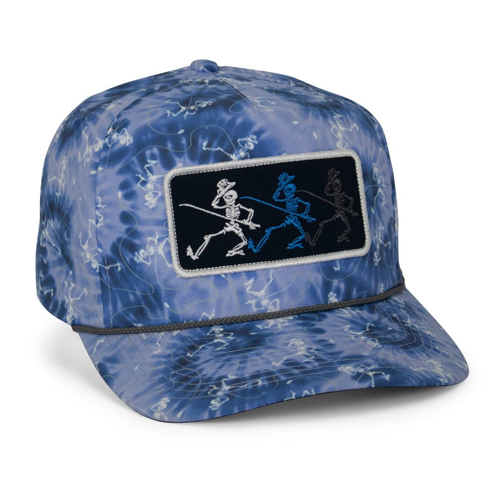 Paramount Outdoors Dancing Skeletons Fly Fishing Trucker Tie Dye Rope Cap - Angler's Pro Tackle & Outdoors