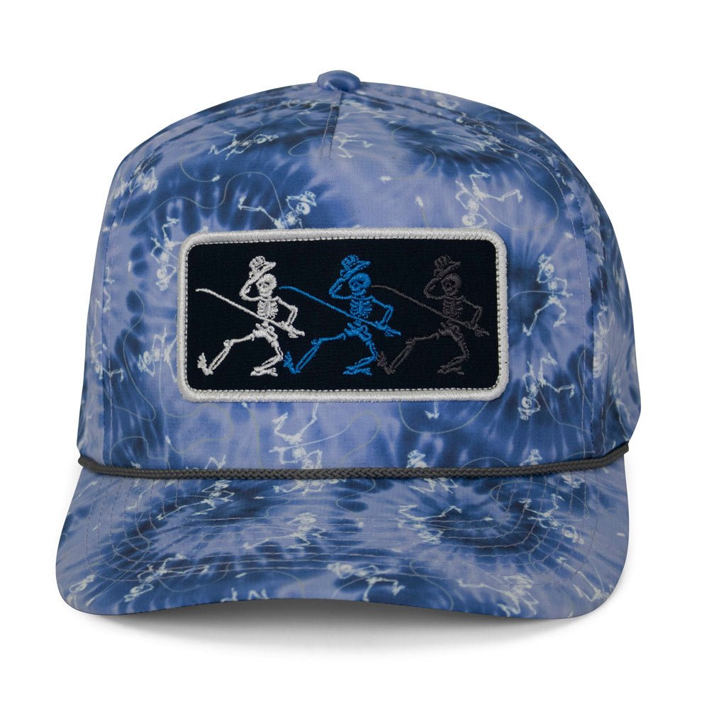 Paramount Outdoors Dancing Skeletons Fly Fishing Trucker Tie Dye Rope Cap - Angler's Pro Tackle & Outdoors