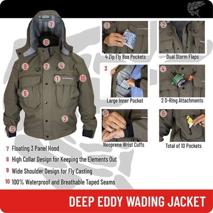 Paramount Outdoors Deep Eddy Waterproof Wading Jacket - Angler's Pro Tackle & Outdoors