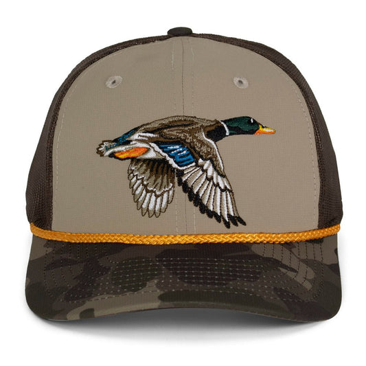 Paramount Outdoors Drake Mallard Duck Hat 6 - Panel Mesh back Rope Cap - Angler's Pro Tackle & Outdoors