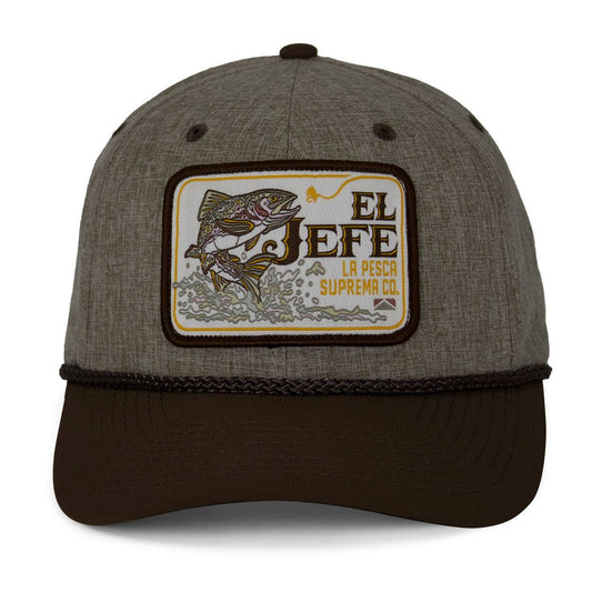 Paramount Outdoors El Jefe Supremo Fishing 6 - Panel Meshback Rope Cap - Angler's Pro Tackle & Outdoors