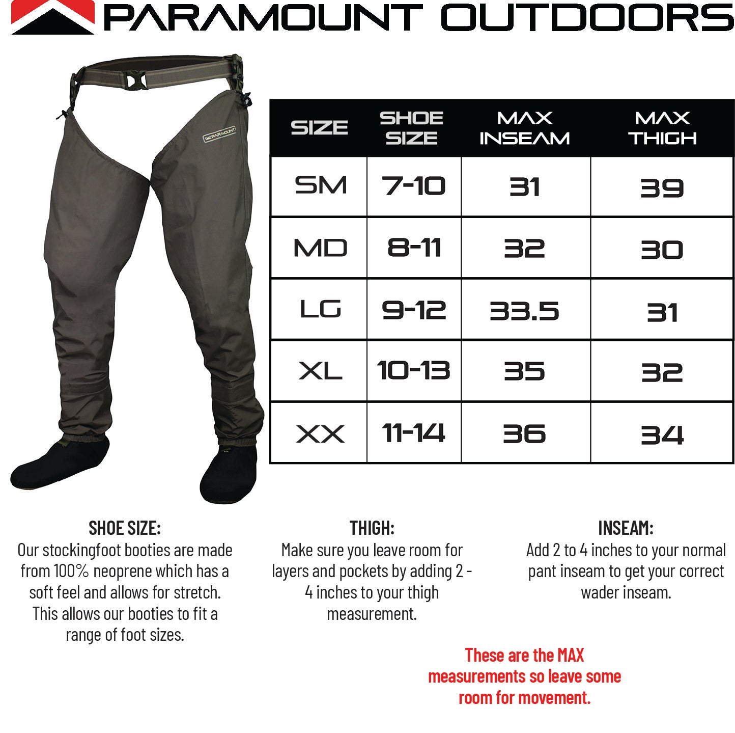 Paramount Outdoors EMERGER Stockingfoot Hipper - Angler's Pro Tackle & Outdoors