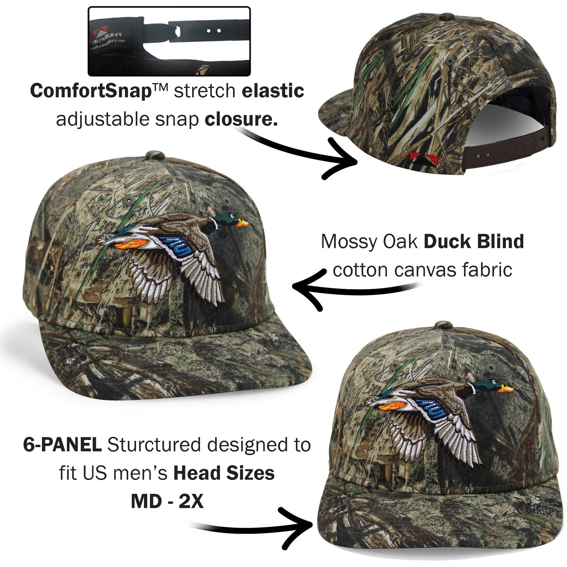 Paramount Outdoors Flying Mallard 6 - Panel on Mossy Oak Duck Blind - Angler's Pro Tackle & Outdoors