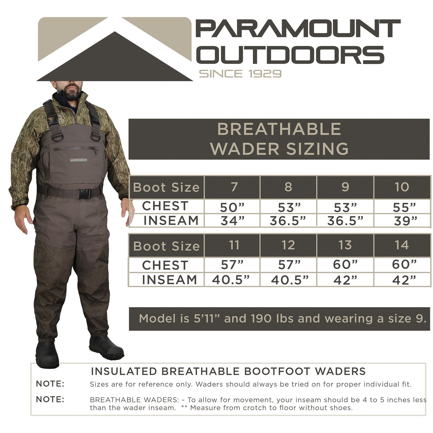 Paramount Outdoors GWT - Breathable with 800g Boots - Angler's Pro Tackle & Outdoors