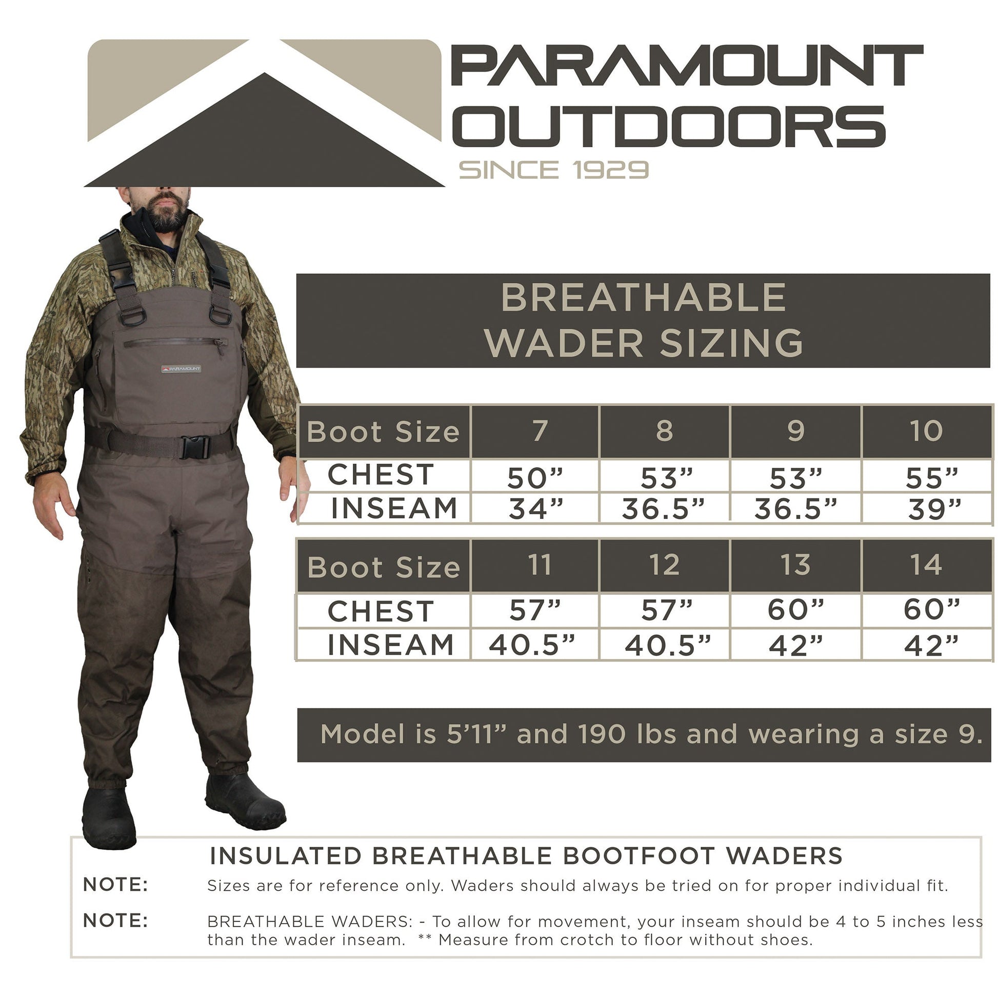 Paramount Outdoors GWT - Breathable with 800g Boots - Angler's Pro Tackle & Outdoors