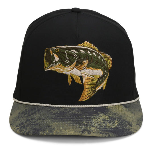 Paramount Outdoors Largemouth Bass 5 - Panel Trucker Rope Cap - Angler's Pro Tackle & Outdoors