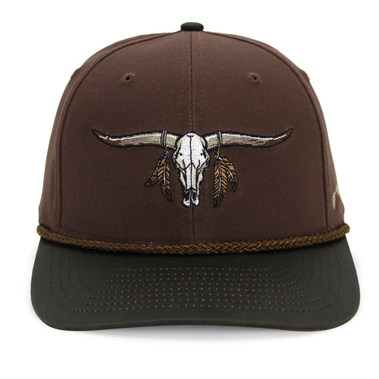 Paramount Outdoors Longhorn 6 - Panel Hat with Wax Cloth Visor - Angler's Pro Tackle & Outdoors