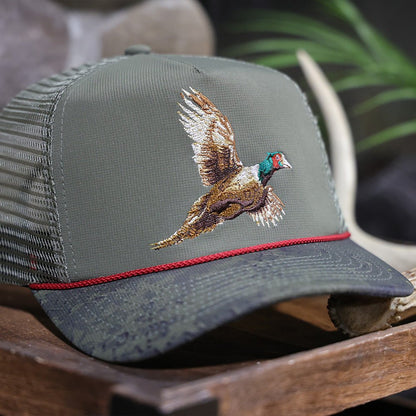 Paramount Outdoors Pheasant Upland 5 - Panel Trucker Rope Cap - Angler's Pro Tackle & Outdoors