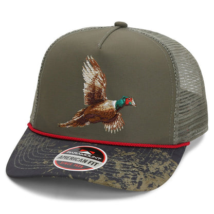 Paramount Outdoors Pheasant Upland 5 - Panel Trucker Rope Cap - Angler's Pro Tackle & Outdoors