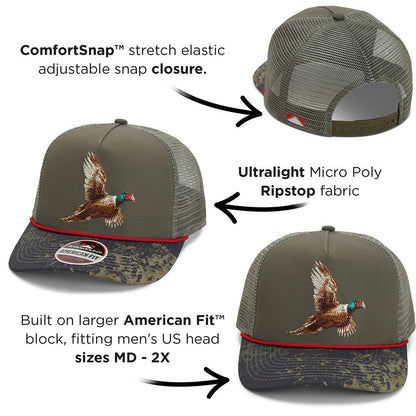 Paramount Outdoors Pheasant Upland 5 - Panel Trucker Rope Cap - Angler's Pro Tackle & Outdoors