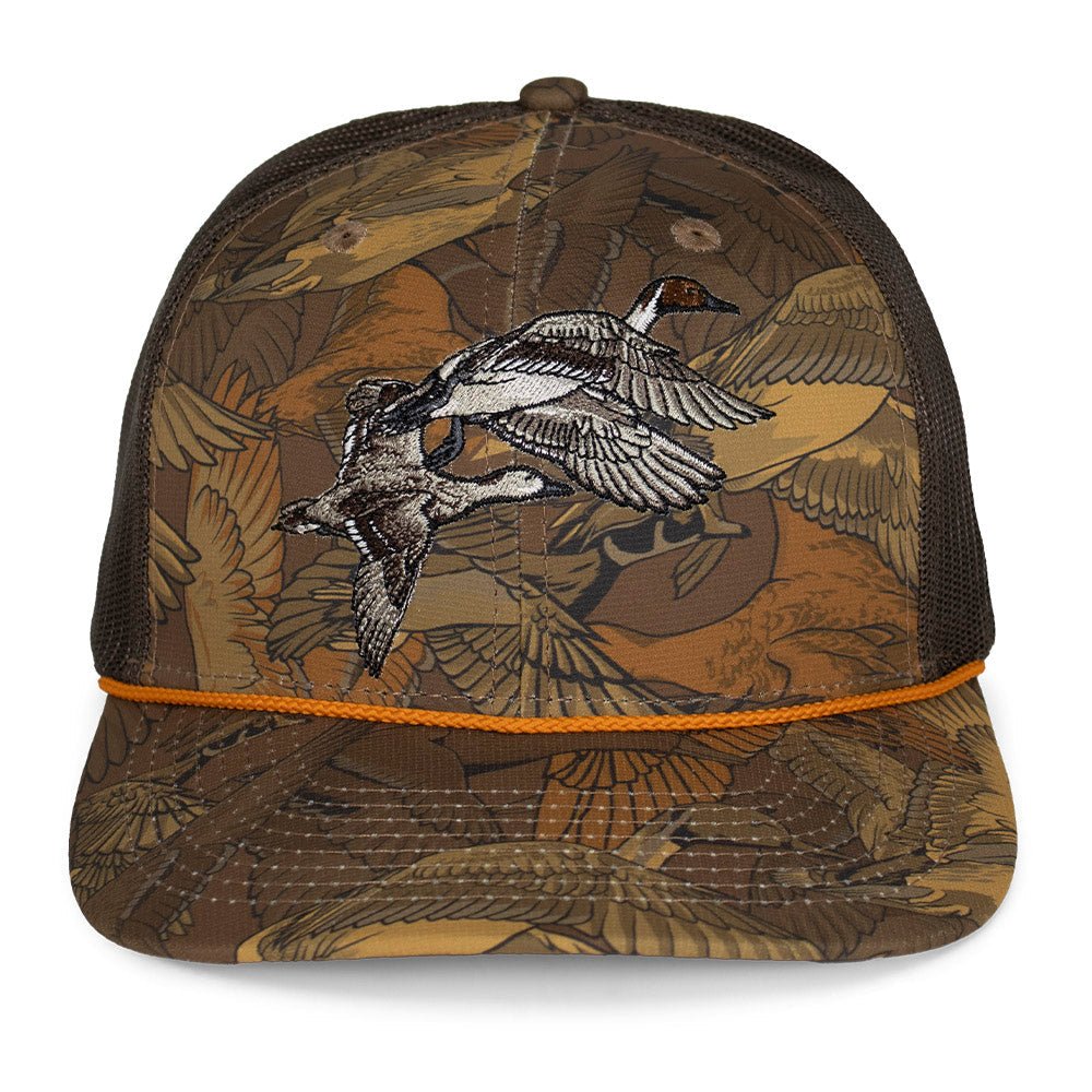 Paramount Outdoors Pintail Pair Duck Hat Waterfowl Print 6 - Panel Rope Cap - Angler's Pro Tackle & Outdoors