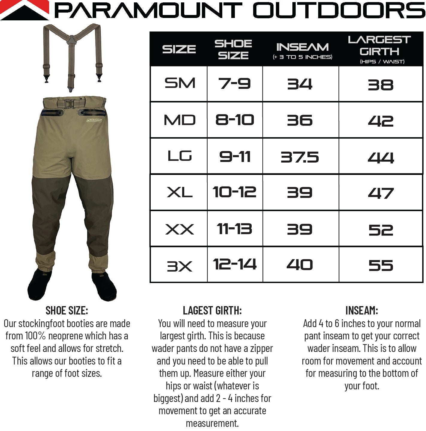 Paramount Outdoors SLATE Waist High Guide Pant - Angler's Pro Tackle & Outdoors