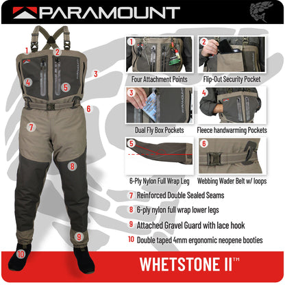 Paramount Outdoors Whetstone II Chest Wader - Angler's Pro Tackle & Outdoors