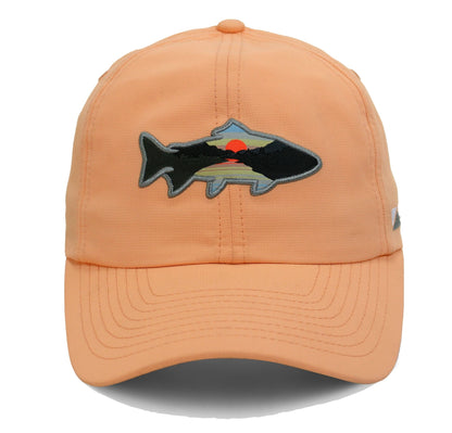 Paramount Outdoors Women's SUNSET TROUT 6 - Panel Ponytail Cap - Angler's Pro Tackle & Outdoors