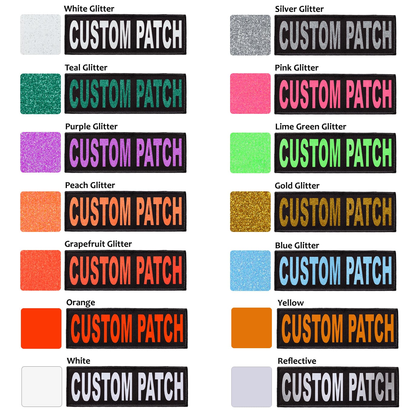 Dogline Personalized Removable Patches (Set of 2)