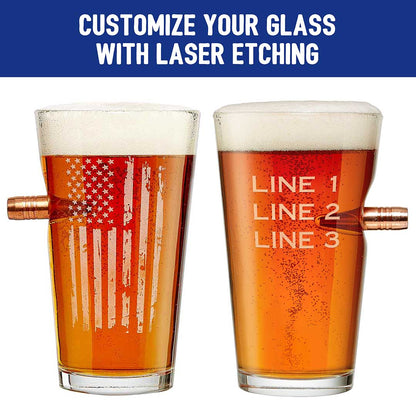 BenShot - Patriotic Pint Glass - 16oz