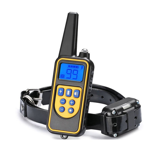 Pawious - Dog Training E - Collar T776 - Rechargeable, Long Range 2700ft, LED Light Mode - Angler's Pro Tackle & Outdoors