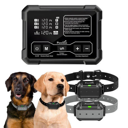 Pawious - Wireless Dog Fence F900 - High Precision, Set for 2 Dogs, Secure Up to 1 Acre, Perfect for Homeowners - Angler's Pro Tackle & Outdoors