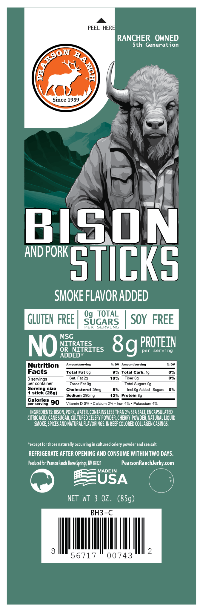 Pearson Ranch - Buffalo Hickory Snack Stick Multipack - Angler's Pro Tackle & Outdoors