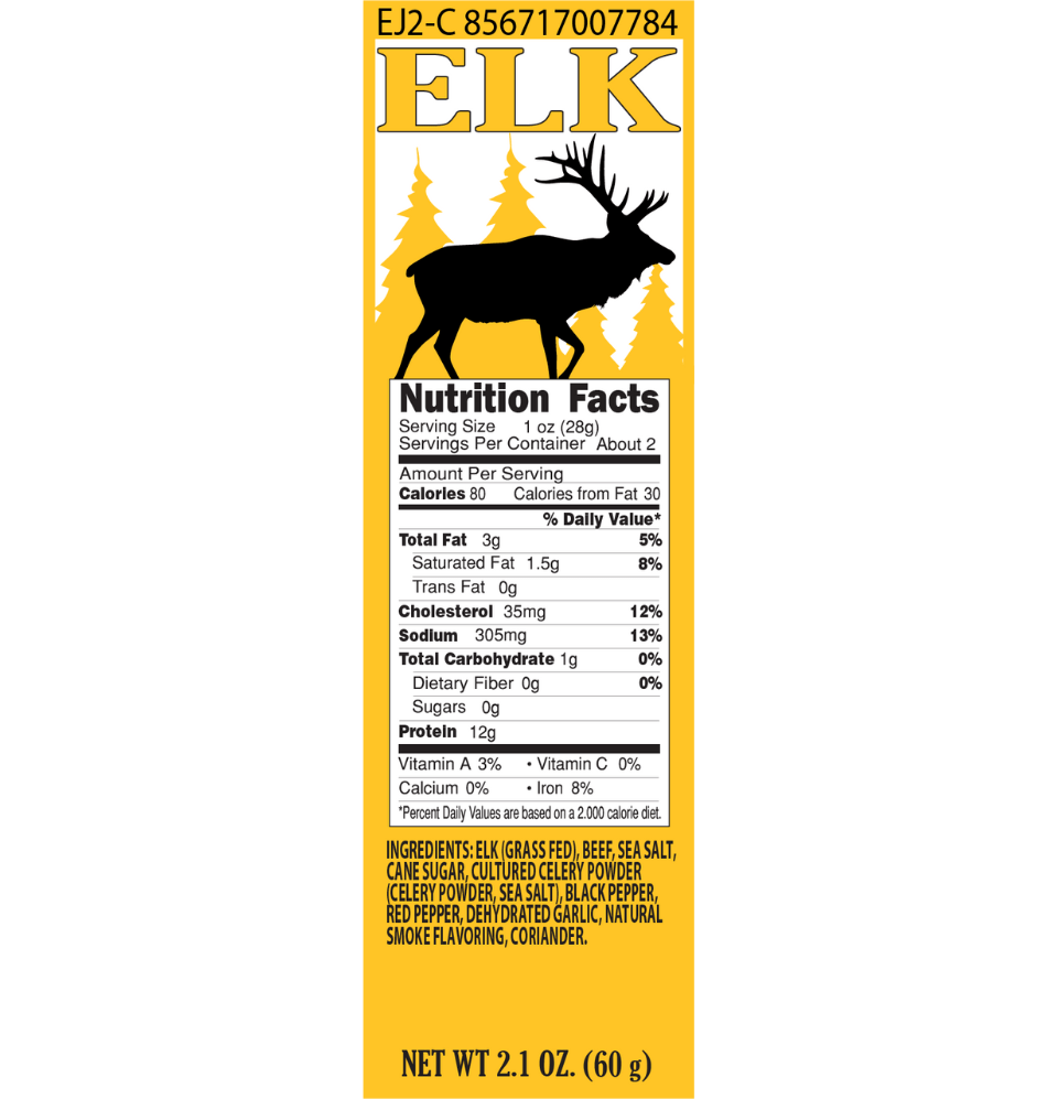 Pearson Ranch - Elk Jerky - 2.1oz Resealable Bag - Angler's Pro Tackle & Outdoors