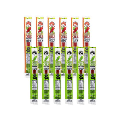 Pearson Ranch - Green Chile and Autumn Blend Chile Beef & Pork Snack Sticks (12 pack) - Angler's Pro Tackle & Outdoors