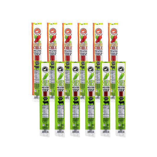 Pearson Ranch - Green Chile and Autumn Blend Chile Beef & Pork Snack Sticks (12 pack) - Angler's Pro Tackle & Outdoors