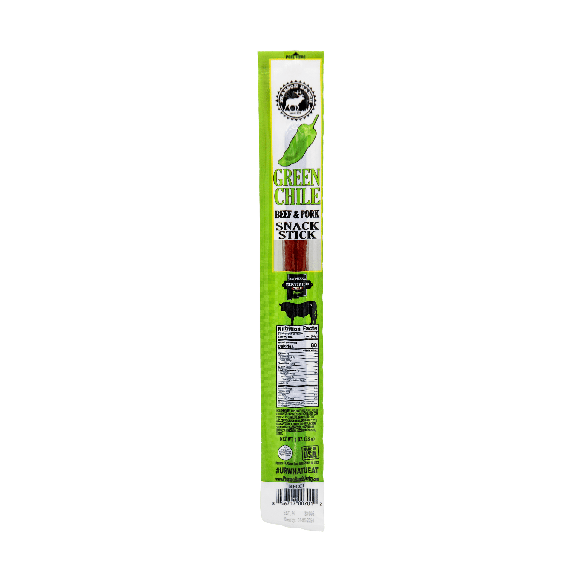 Pearson Ranch - Green Chile Beef & Pork Snack Stick - Angler's Pro Tackle & Outdoors