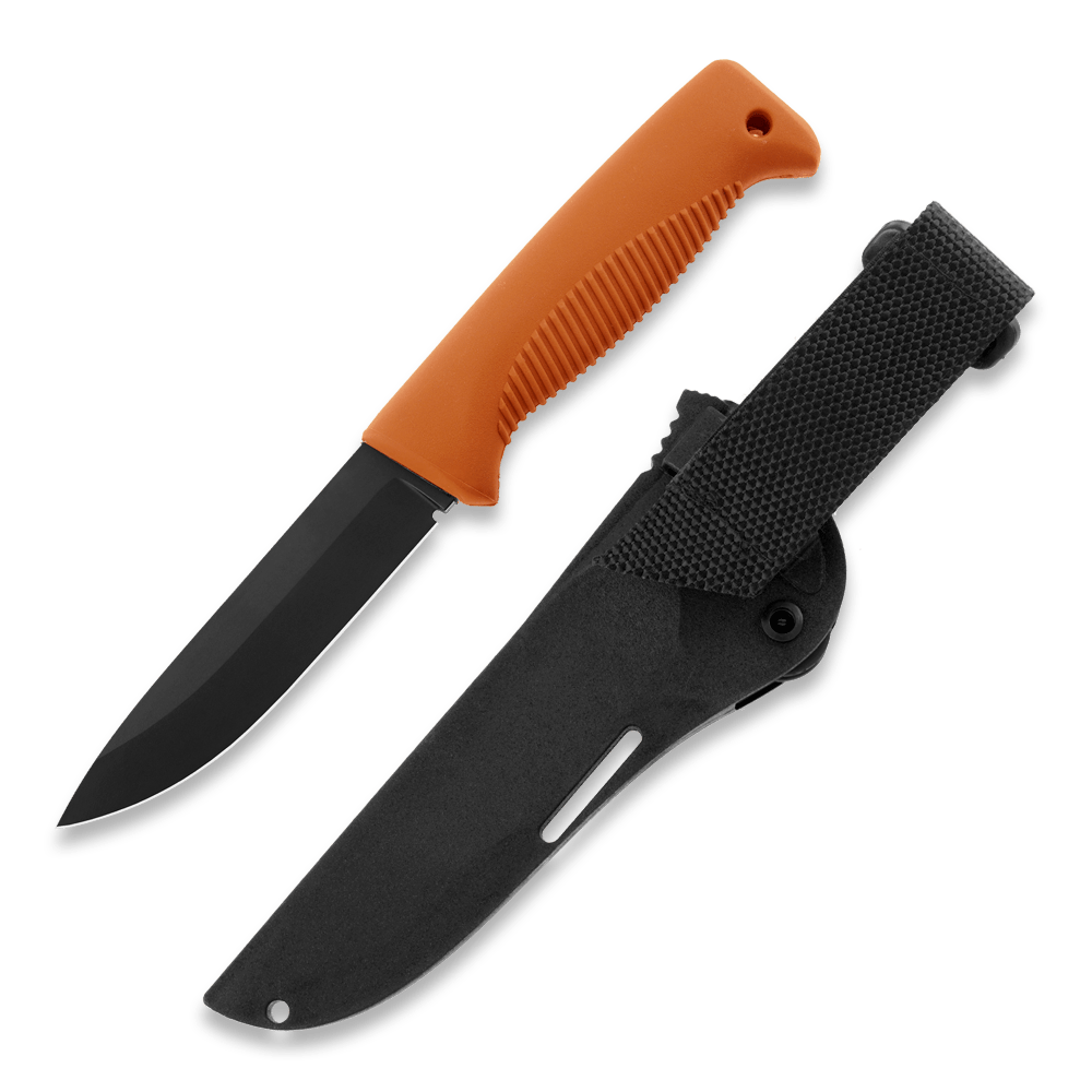 Peltonen M07 Ranger Puukko Black Cerakote Orange Handle FJP137 - Angler's Pro Tackle & Outdoors