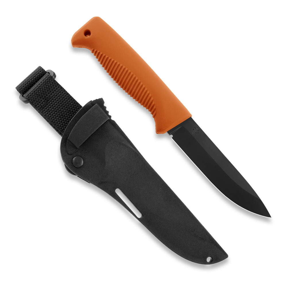 Peltonen M07 Ranger Puukko Black Cerakote Orange Handle FJP137 - Angler's Pro Tackle & Outdoors