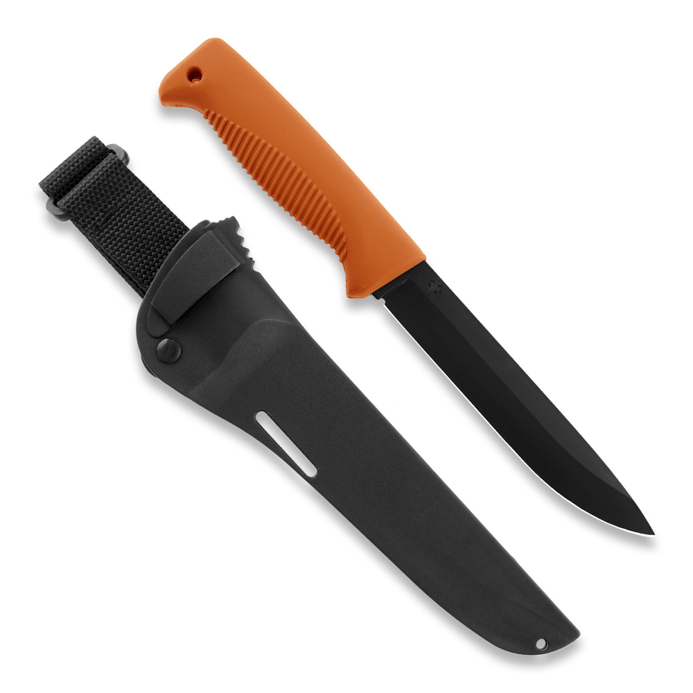 Peltonen M95 Ranger Puukko Black Cerakote Orange Handle FJP140 - Angler's Pro Tackle & Outdoors