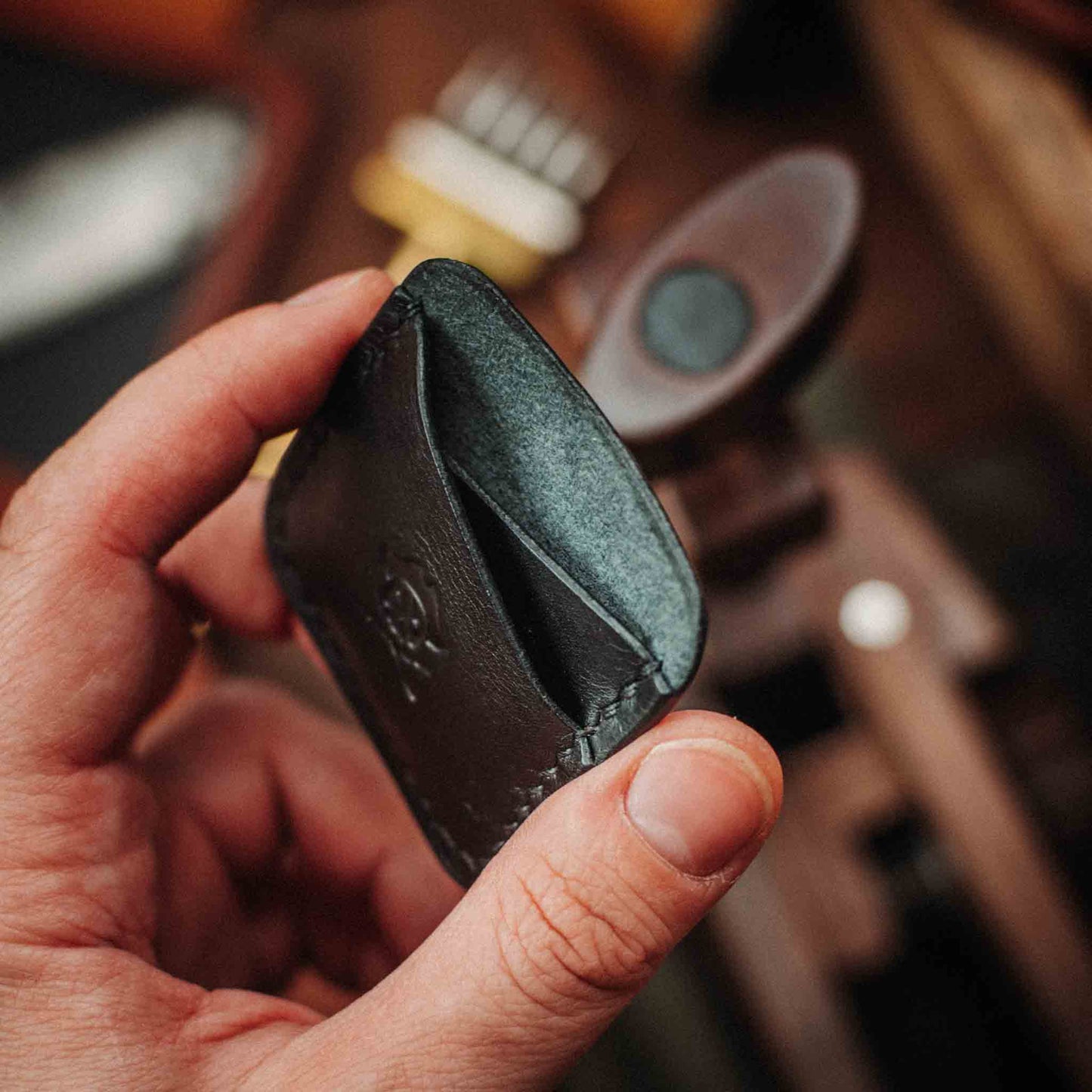 Pirate Goods Double Coin Holder - Peso Pocket Duo | Challenge Coin Case | Handcrafted Leather