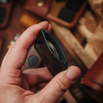 Pirate Goods Challenge Coin Holder - Peso Pocket v3 | Leather Coin Case | Handcrafted EDC