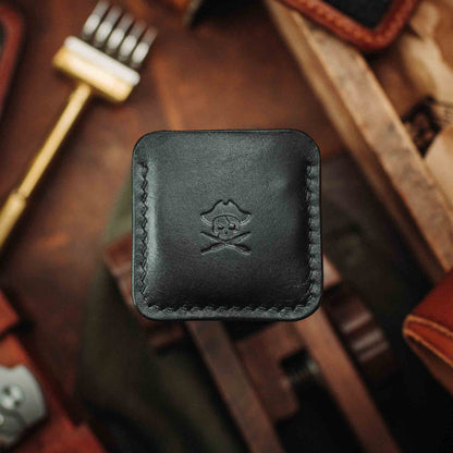 Pirate Goods Challenge Coin Holder - Peso Pocket v3 | Leather Coin Case | Handcrafted EDC