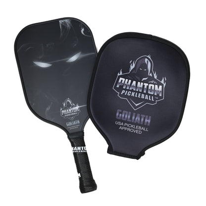 PHANTOM GOLIATH 16MM T800 Carbon Fiber Pickleball Pro Paddle with Cover - Angler's Pro Tackle & Outdoors