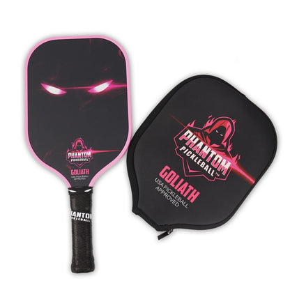 PHANTOM GOLIATH 16MM T800 Carbon Fiber Pickleball Pro Paddle with Cover - Angler's Pro Tackle & Outdoors