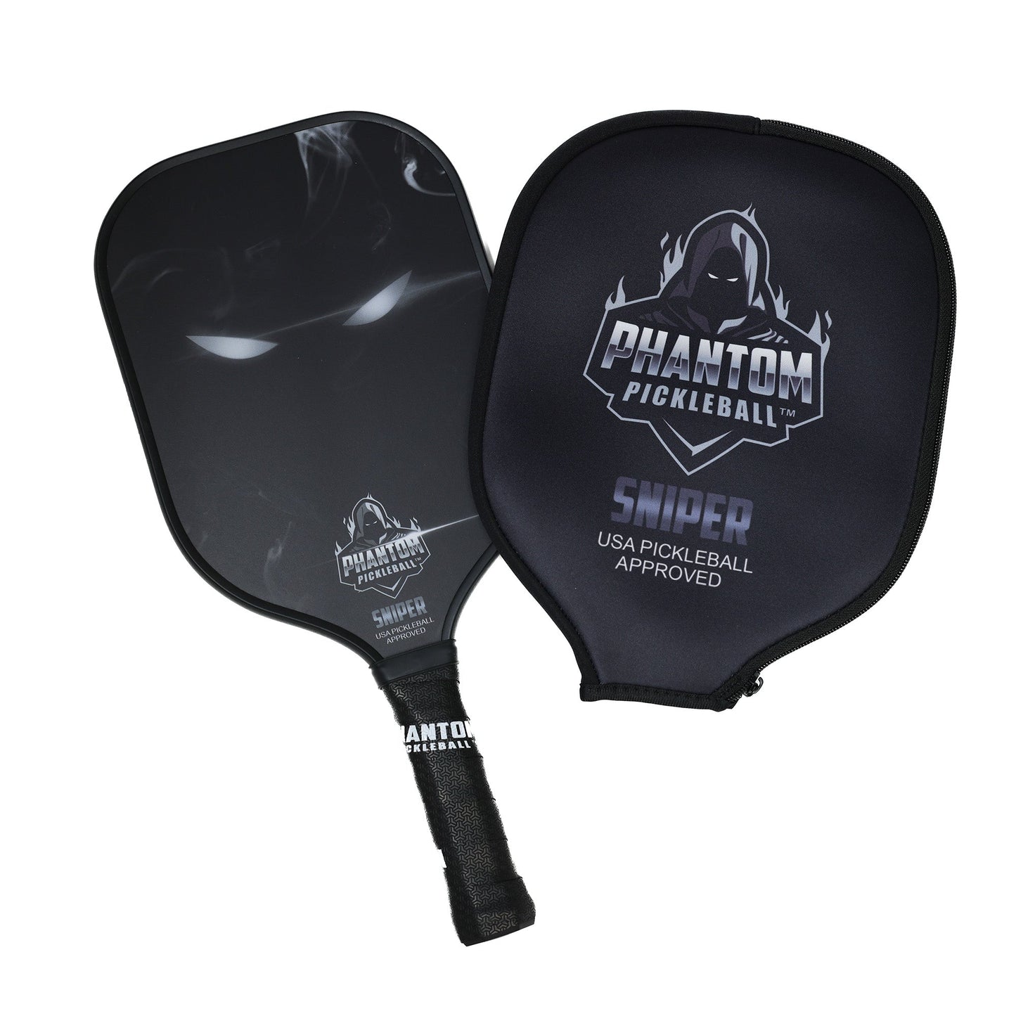 PHANTOM SNIPER 13MM T800 Carbon Fiber Pickleball Pro Paddle with Cover - Angler's Pro Tackle & Outdoors