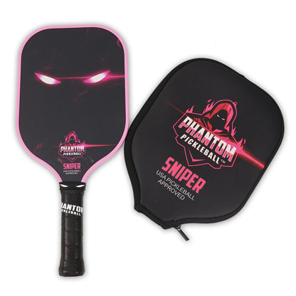 PHANTOM SNIPER 13MM T800 Carbon Fiber Pickleball Pro Paddle with Cover - Angler's Pro Tackle & Outdoors