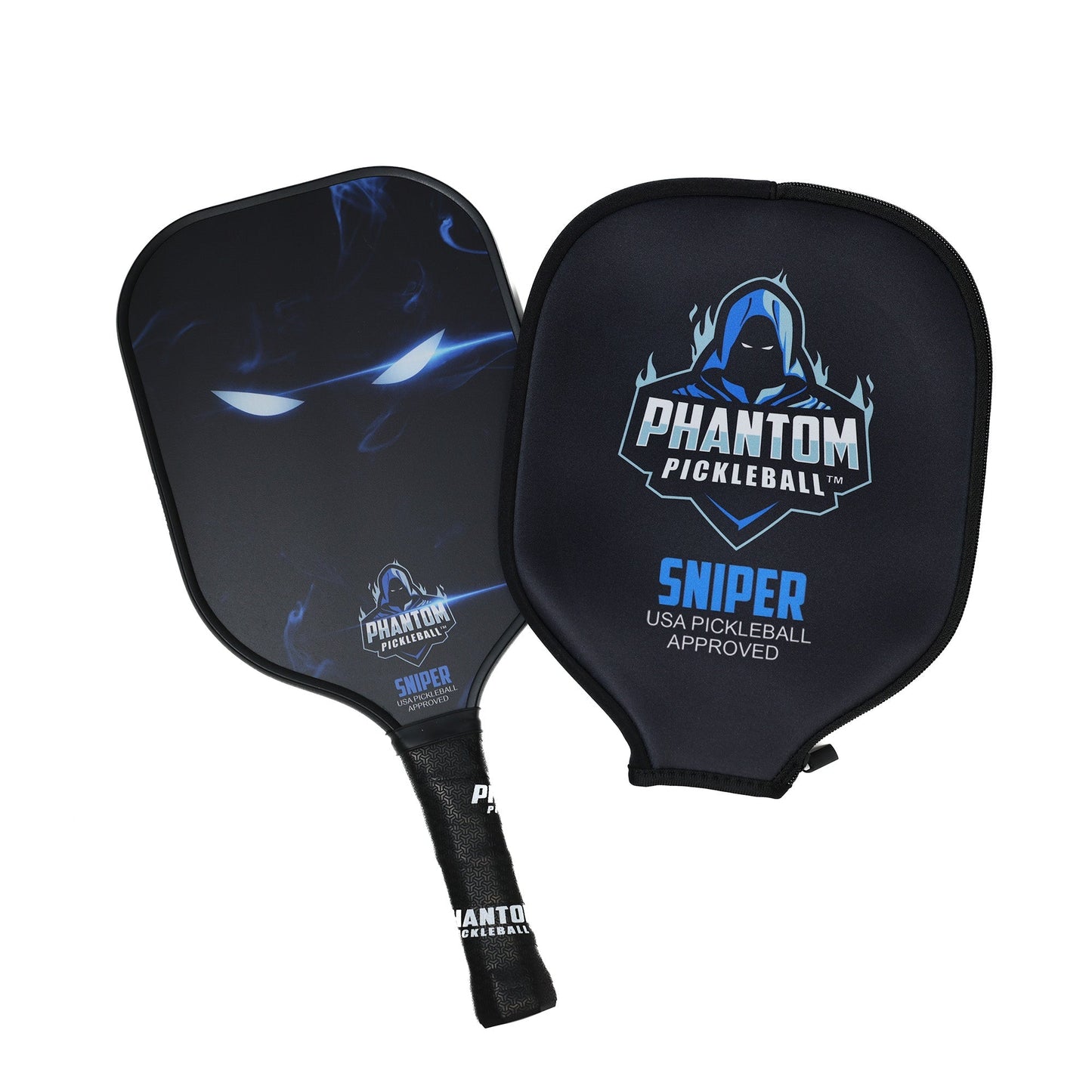 PHANTOM SNIPER 13MM T800 Carbon Fiber Pickleball Pro Paddle with Cover - Angler's Pro Tackle & Outdoors