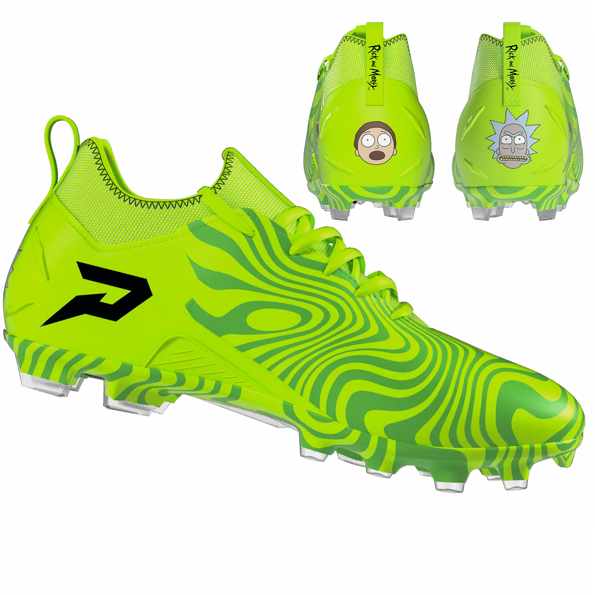 Phenom Elite Rick and Morty Football Cleats - Quantum Speed 2.0 by Phenom Elite - Angler's Pro Tackle & Outdoors