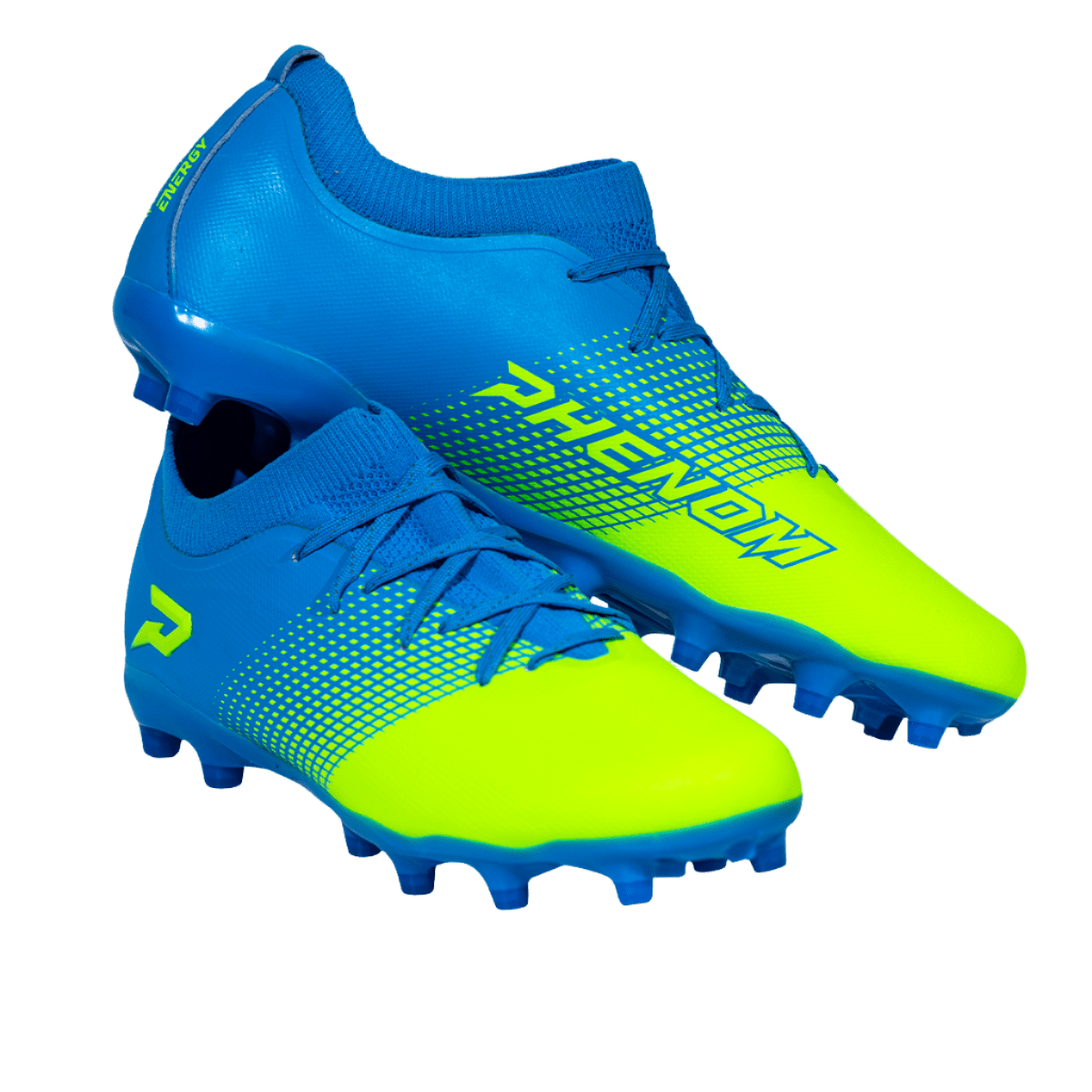 Phenom Quantum Energy: All Purpose Cleats - Columbia Blue & Slime - Angler's Pro Tackle & Outdoors